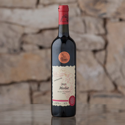 Merlot Exclusive pozdní sběr 2013, Vinařství Buchtovi, Velké Pavlovice 0,75l