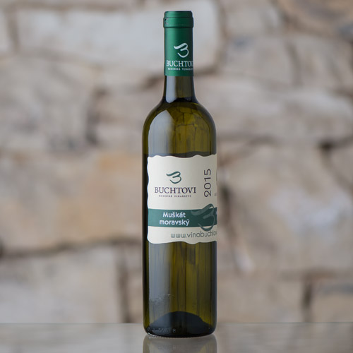 Muškát moravský kabinetní 2015, Vinařství Buchtovi, Velké Pavlovice 0,75l