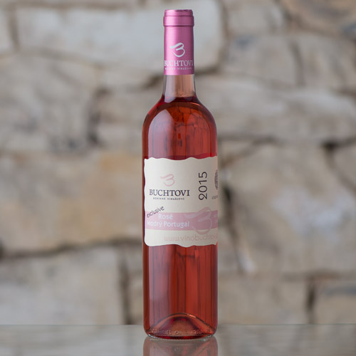 Modrý Portugal Rosé Exclusive kabinetní 2015, Vinařství Buchtovi, Velké Pavlovice 0,75l